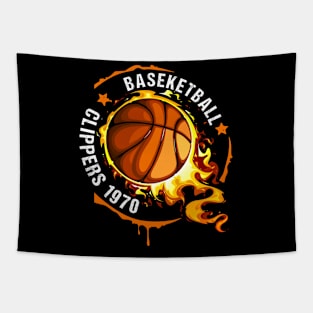 Graphic Basketball Name Clippers Classic Styles Tapestry