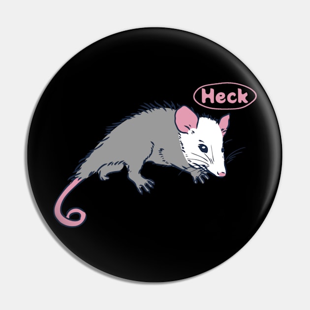 Possum Opossum Heck Pin by KamineTiyas