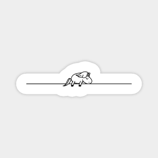 Sleeping unicorn- Line art Magnet