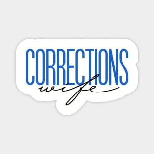 Corrections Wife Thin Silver Line Correctional Officer Wife Prison Guard Magnet