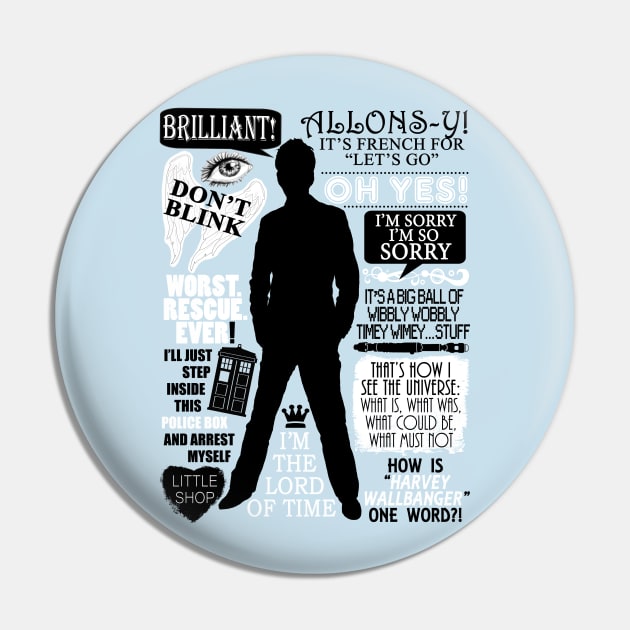 Doctor Who - 10th Doctor Quotes Pin by Fantality