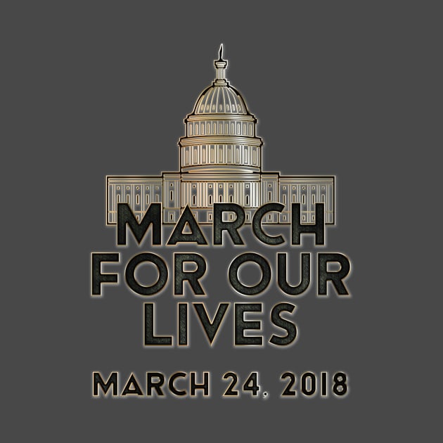 Enough is Enough 'March For Our Lives' T-Shirt T-Shirt by Dragos