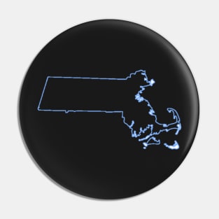 Massachusetts Outline Pin