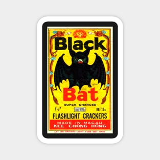 Black Bat Vintage Firecrackers Magnet