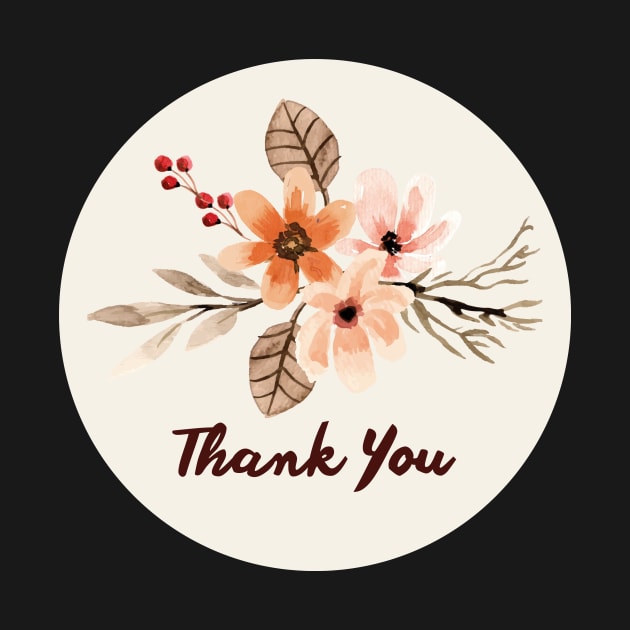 Thank You with Flower --01 by LD-LailaDesign