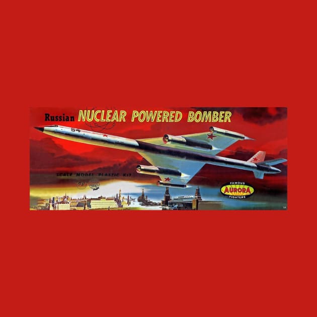 Vintage Model Kit Box Art - Soviet Nuclear Bomber by Starbase79