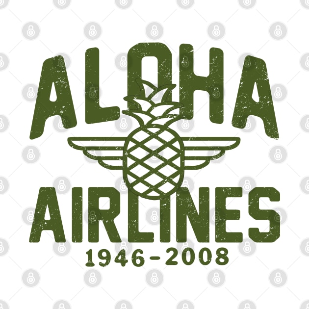 Vintage Aloha Airlines 2 by Buck Tee by Buck Tee