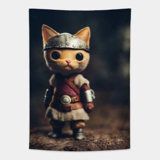 Viking Cat Toy Tapestry