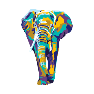 abstract elephant in WPAP T-Shirt