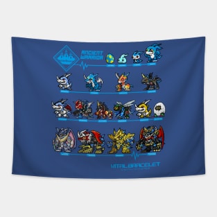 digimon vital bracelet ancient warrior Tapestry