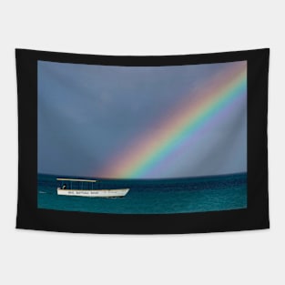 RAINBOW ON THE SEA DESIGN Tapestry