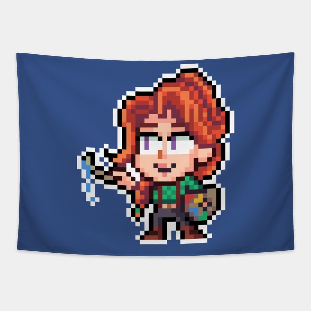 Leah Pixel Tapestry by geekmythology