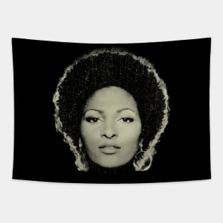 Pam Grier / Vintage Blaxploitation Art Tapestry