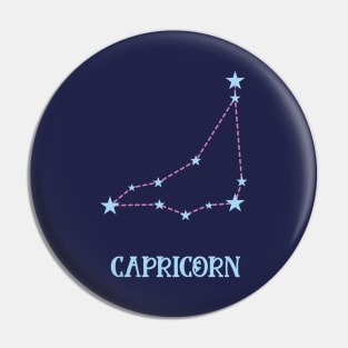 Capricorn Zodiac Sign Constellation Pin