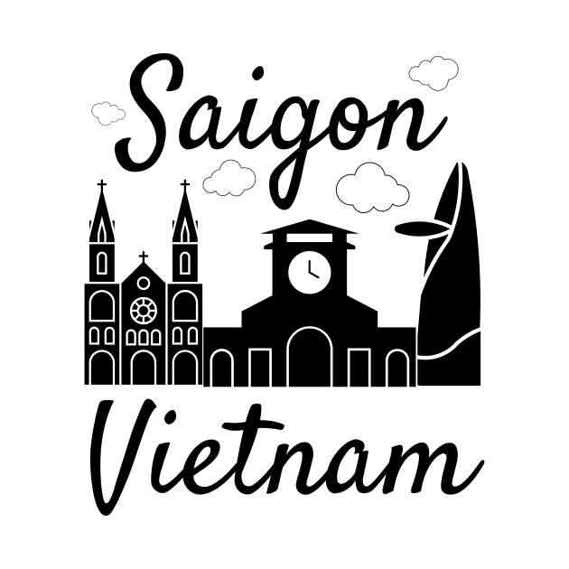 Saigon Vietnam flag by Stephensb Dominikn