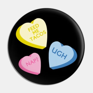 Candy Hearts Pin