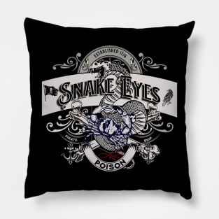 Snake Eyes Silver Pillow