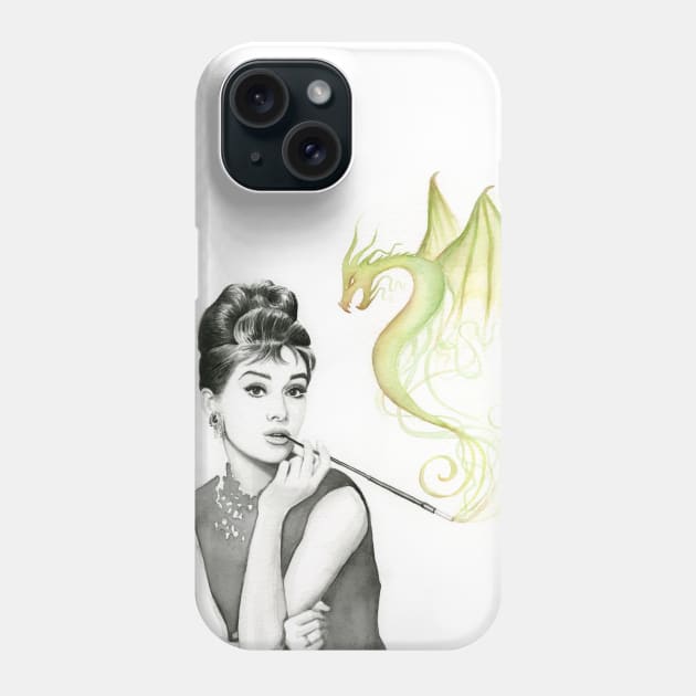 Audrey and Her Magic Dragon Phone Case by Olechka