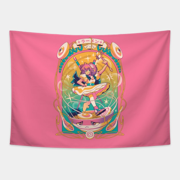 Mahou Ramen Tapestry by Ilustrata