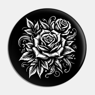 roses art tattoo Pin