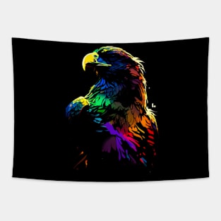 Colorful Eagle's Head #2 Tapestry