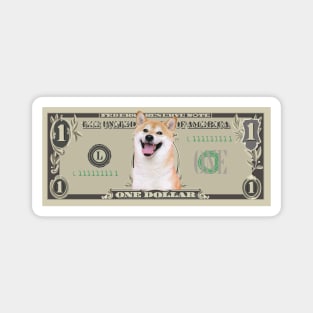 Shiba Inu Doge - Dollar bill Magnet