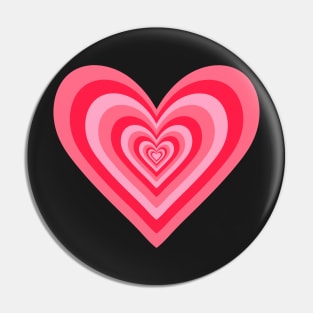 Cherry Red Expanding Hearts Pin