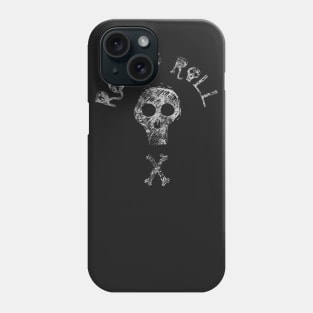 Rock & Roll Skull & Crossbones Light Phone Case