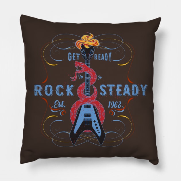 Rock Steady Pillow by spicoli13