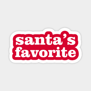 Santa's Favorite Magnet