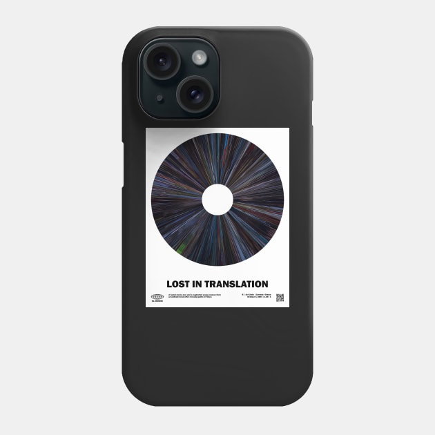 minimal_Lost in Translation Warp Barcode Movie Phone Case by silver-light