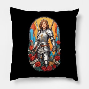 St Joan of Arc Am Not Afraid I Was Born Do This Saint Pillow