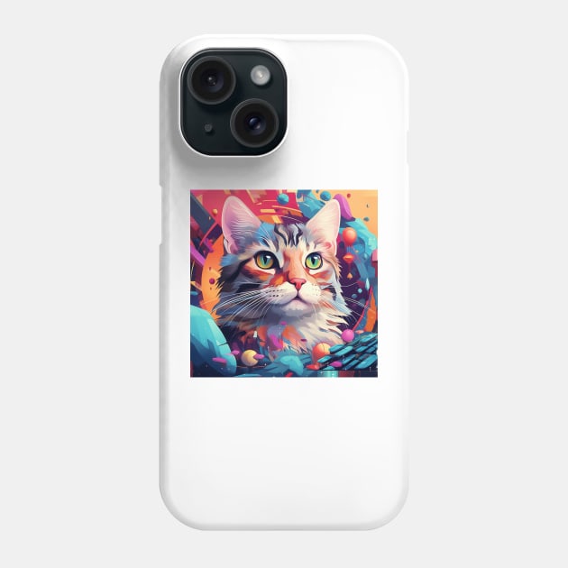 Space cat Phone Case by Riverside-Moon