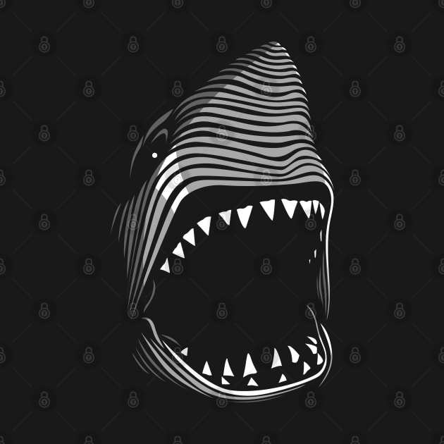 Lines killer shark by albertocubatas