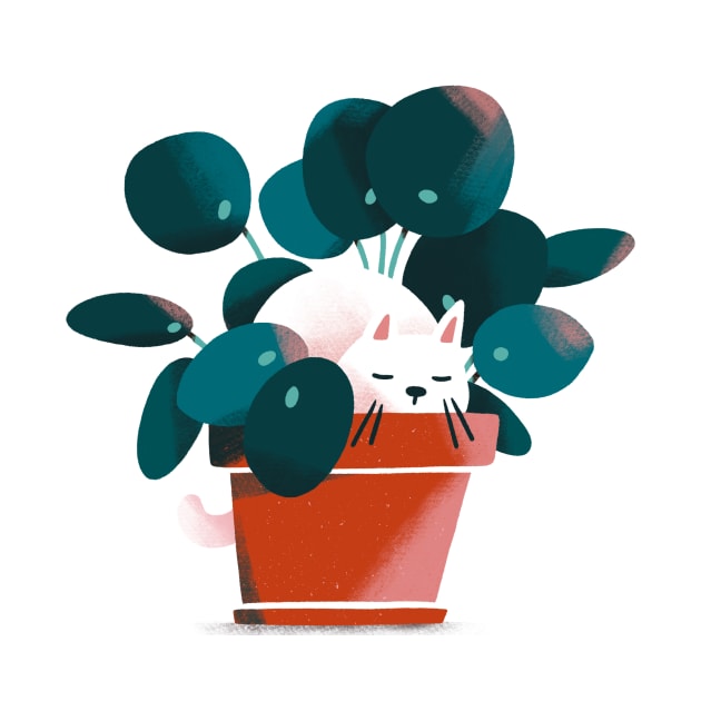 Potted Cat by SashaKolesnik