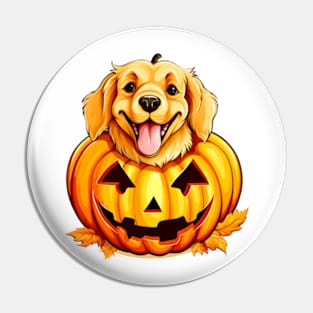 Halloween Golden Retriever Dog #5 Pin