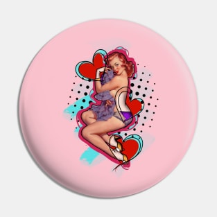 Pin up heart Pin