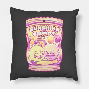 Grumpy and Sunshine Trope Pillow