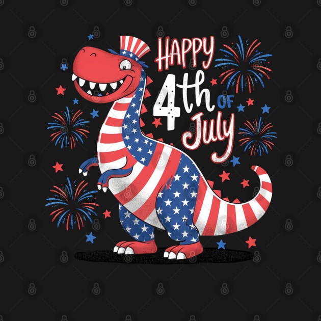 4th July | Happy Birthday America Dino by Aldrvnd