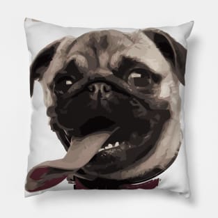 Quarterback Pug Pillow