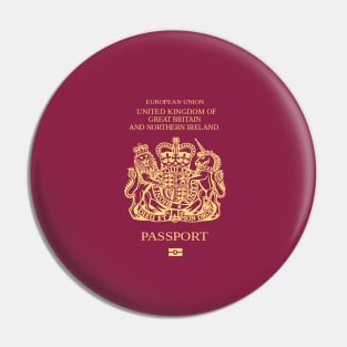 British EU passport Pin