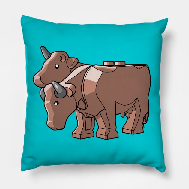 LEGO Brahman From Fallout Pillow by schultzstudio