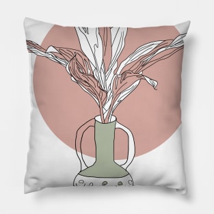 Boho style simple pastel colors chic boho style Pillow