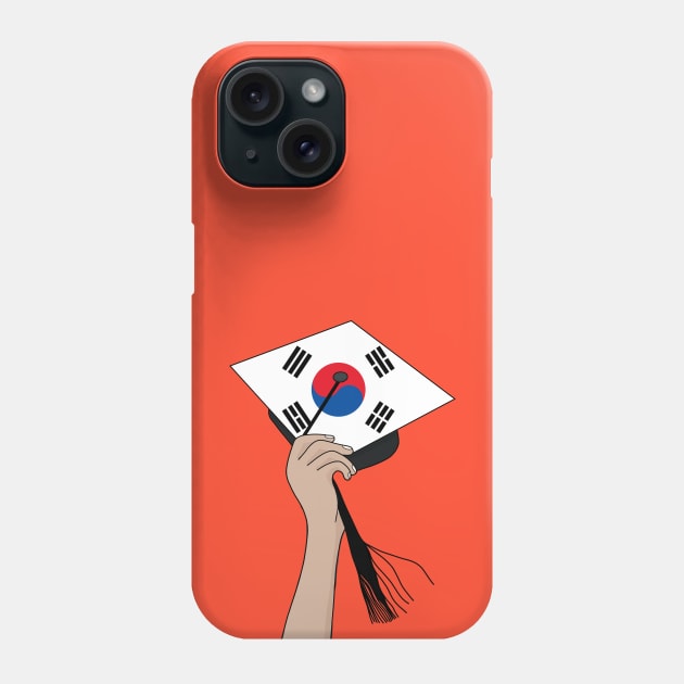 Holding the Square Academic Cap South Korea Phone Case by DiegoCarvalho