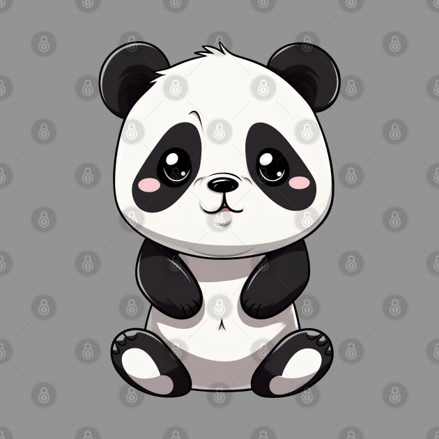 Cute Baby Panda - Anime Shirt by KAIGAME Art