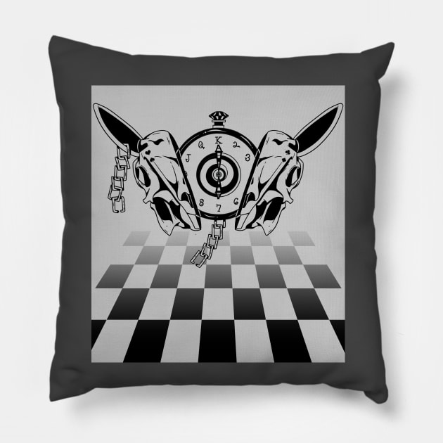 Time Wait's For No One Pillow by octopod