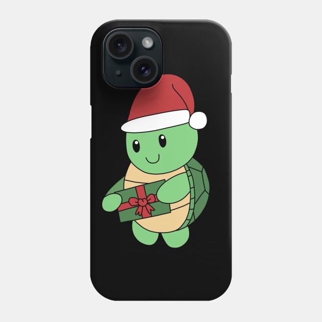 Friendly Santa Turtle Phone Case by pako-valor