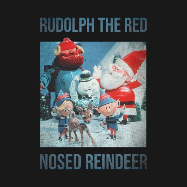 Rudolph The Red Nosed Reindeer retro by whosfabrice