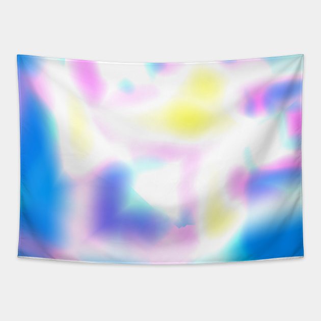 blue white pink yellow abstract texture Tapestry by Artistic_st