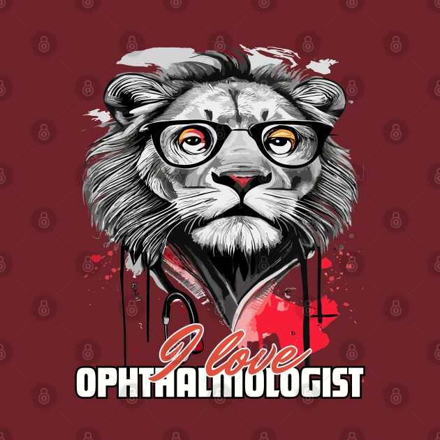 I love Ophthalmologist lion brafdesign by Brafdesign